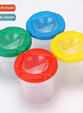 Plastic cup paint cup anti-pouring out pen wash cup children