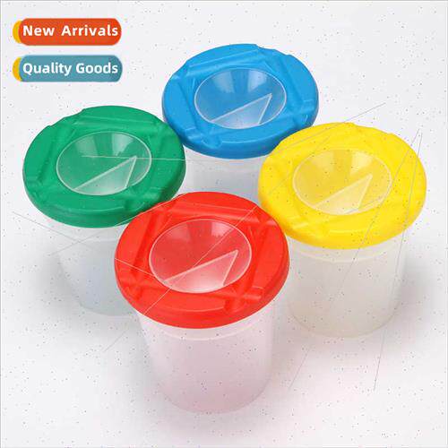 Plastic cup paint cup anti-pouring out pen wash cup children