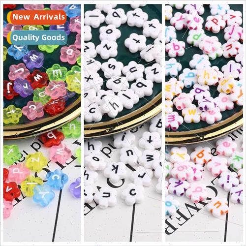 DIY children beads plum letters beads acrylic hair rope jewe
