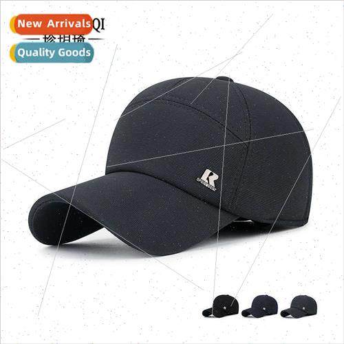 Middle-aged old men winter hat ear protection R letters base