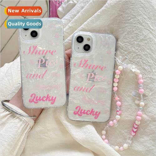 Sweet Cool English Shell Pattern 适用 iPhone 13 Bracelet 12P