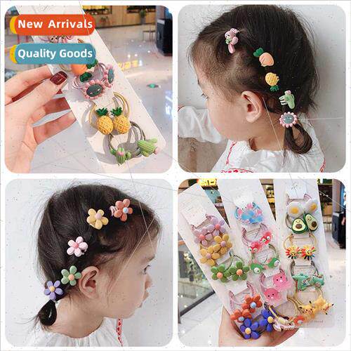 Korean children hair circle girls head rope does not hurt ha