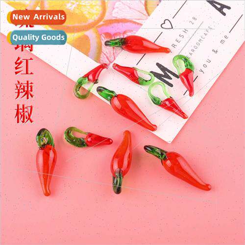 Glazed pepper handmade diy beads loose beads bracelet neckla