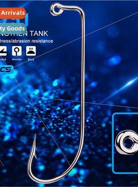 BrFishing Gear Soft Worm Hooks wh Barbed Hooks 100pcs/pack B