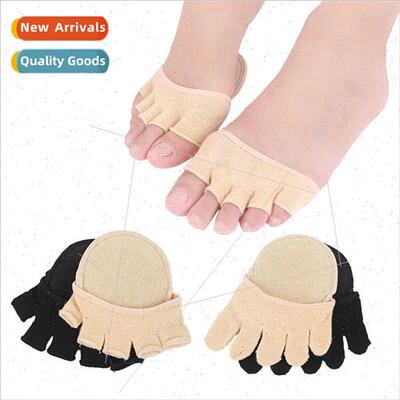 Open-toe five finger socks women high heels invisible shallo