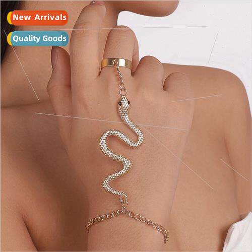 Europe new fashion alloy snake hand back chain simple irregu