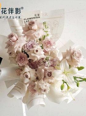 Waterproof ins art paper English newspaper floral wrapping k