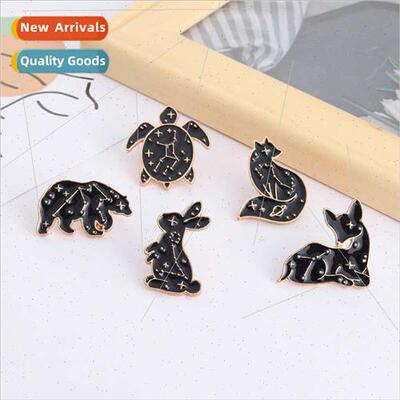 New Personalised Cartoon Black Star Rabb Fox Turtle Accessor