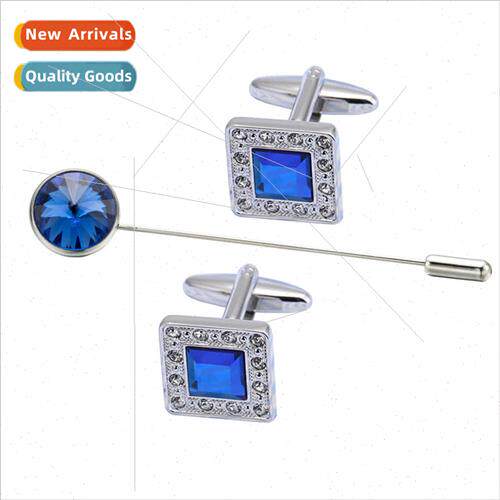 Diamond Sleeve Pin New French Shirt Set Crystal Brooch Class