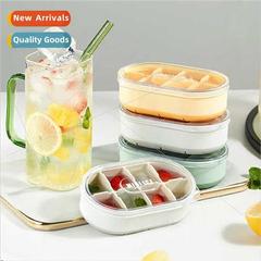 Oval box 8 compartments homemade ice cube box visual dust co