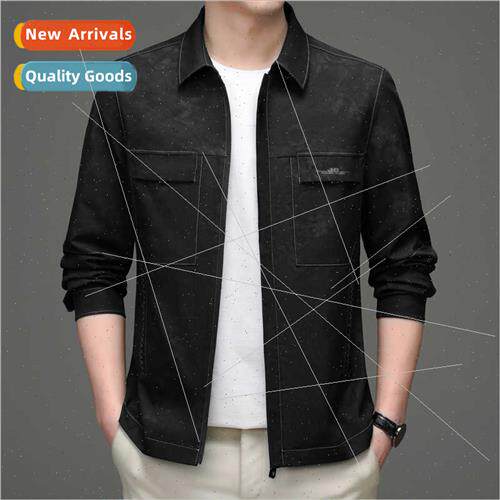 Middle-aged men fall jacket business casual fall jacket thin