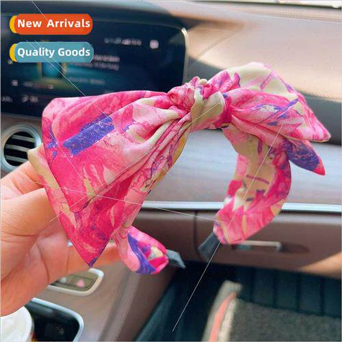 Super flowers double bow rhinestone Saturn hairpin headband