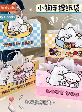Co-ed licensed  cute cartoon puppy handheld paper bags girls