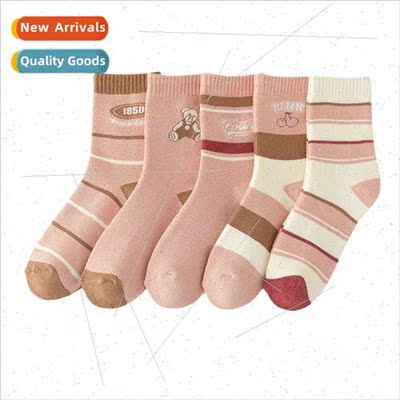 Socks female monthly thickened warm fall winter towel floor