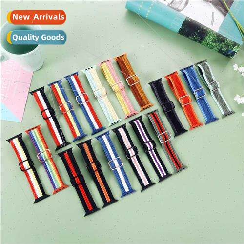 适用Apple nylon compilation watch bapple watch8/7/SE/6/5/432