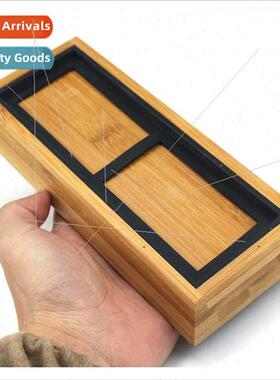Household bamboo sharpening stone -slip base fixed tray base