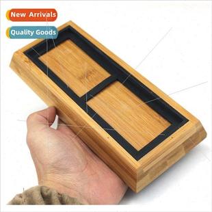 stone sharpening slip base tray Household fixed bamboo