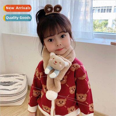 0-10 years old bear children scarf parent-child plush imatio