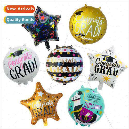 18 inch Dr. Alpaca GRAD graduation cap aluminum film balloon