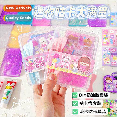 Cute goo card set children toys goo disk card tiles full set