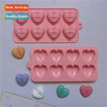 licone 8-link Diamond Heart Chocolate DIY Cake Icing Cookie