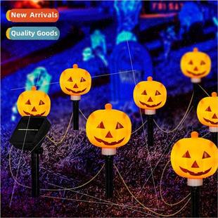 Solar Pumpkin Ground 2023 Ghost Halloween Lamp Festival New