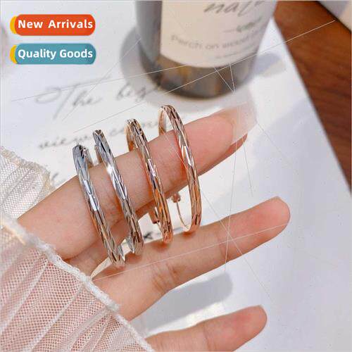 Korea s925 silver large earrings earrings female niche hundr
