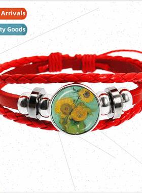 Accessories Van Gogh Famous Artists Sunflower Time Gemstone