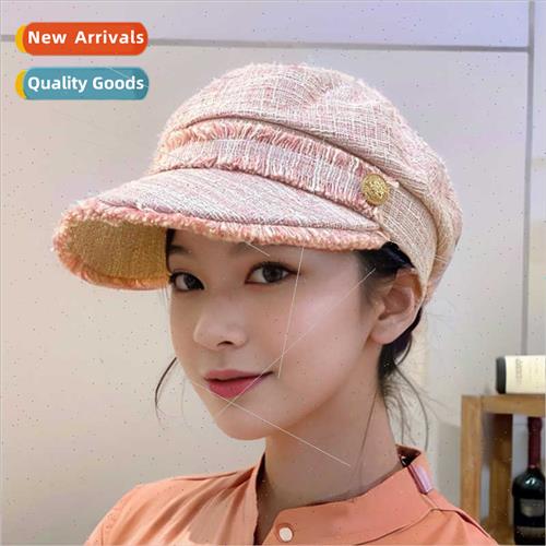 2023 fall winter new wild duck tongue cap show face small du