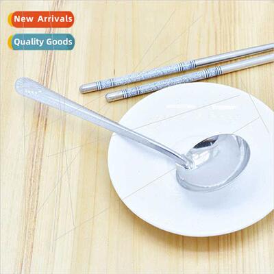 Stainless Steel Spoon Small Spoon Soup Spoon Long Handle Cre