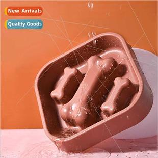 Food Bowl Cat New Puppy Slow Dog Foo Pet