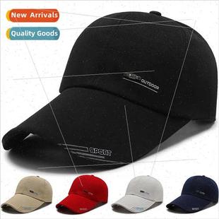 Longer men hat brim outdoor dad baseball fall cap winter lei