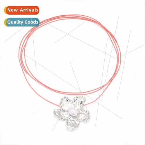 fashion light luxury wind long multi-layer flower necklace p