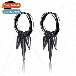 No pierced earrings stainless steel tassel earrings tanium s