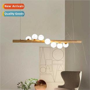 ins chandelier lights restaurant mod Scandinavian simple log