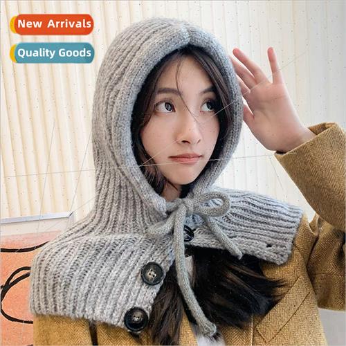 Barak Rafa hat female scarf all-in-one woolen cap female fal