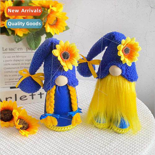 Sunflower Ornament Standing Pose Doll Cute Elf Doll Decorati