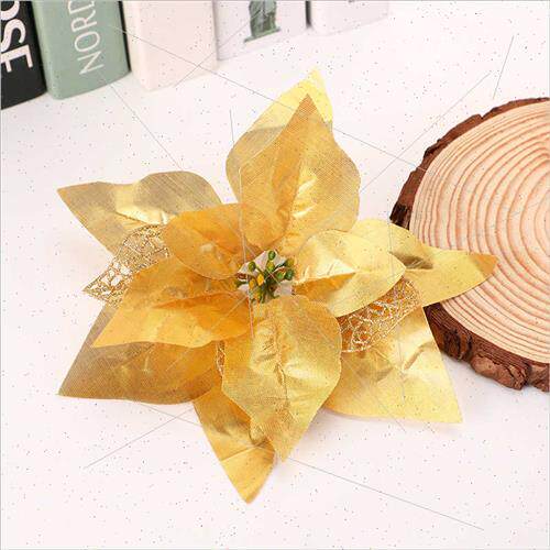 Christmas hollow flower decorations fine simulation flowers