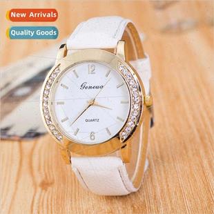 Layers Women Watch GENEVA Gold Double Belt Row Geneva