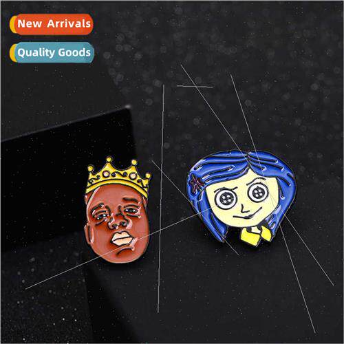 Metal ghost mother brooch alloy cartoon clothes accessories