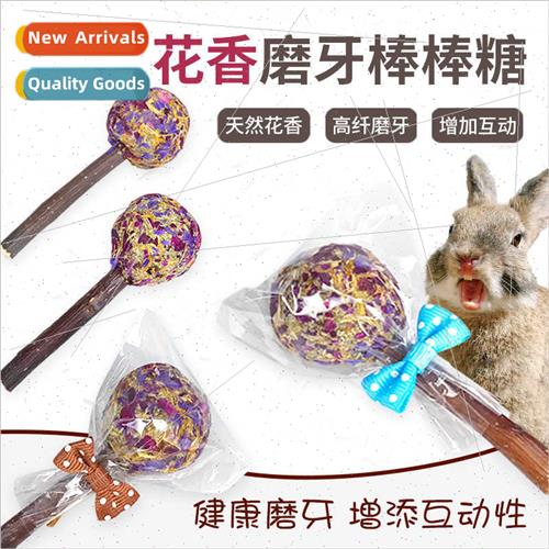 Small animal teething snacks petal pasture lollipop hamster