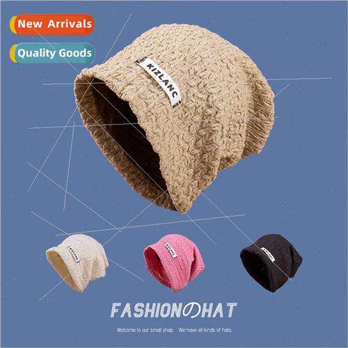 Spring letters pile cap spring fall outdoor warm wrap head c