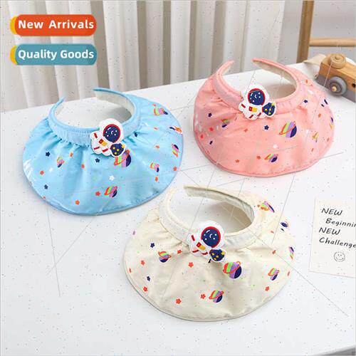 Spring summer  children sunshade hollow top hat astronaut cu