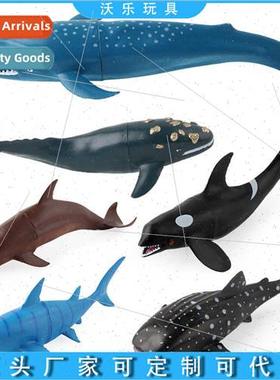 toys ornaments set underwater world whale shark orca dolphin