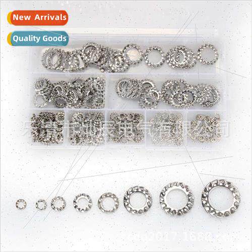 External serrated washers 300PCS boxed 304 lock washers Anti