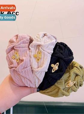 Korea early fall  retro HK bud pleated high cranial top hair