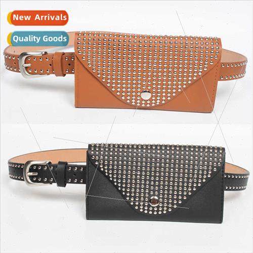 Belt  small waist bag female new tide rivets Korean casual E