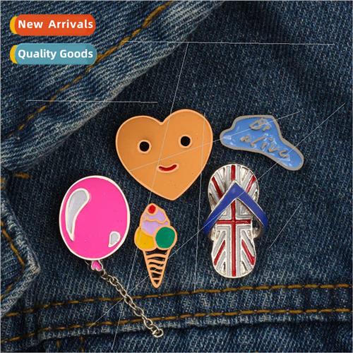 Romantic Holiday Corsage Beach Slippers Ice Cream Brooch Clo