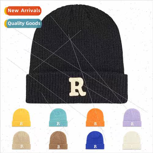 R label children knted cap winter hundred wh warm baby over