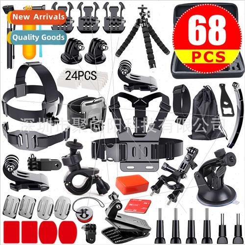 适用gopro10 9 8 7 6 5 sports camera accessories 68 pcs set